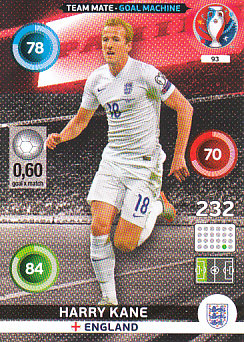 Harry Kane England Panini UEFA EURO 2016 Goal Machine#93